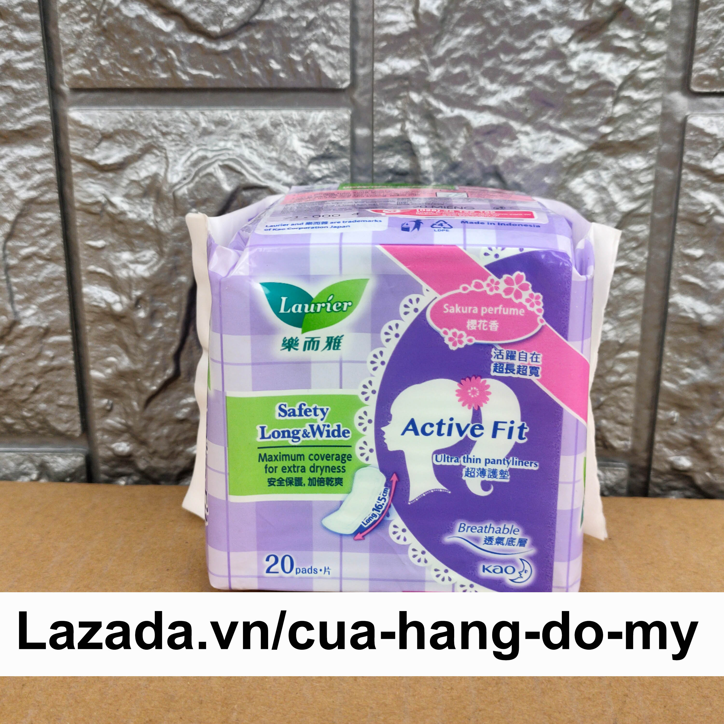 Băng Vệ Sinh LAURIER Active Fit đầu cuối Không Cánh Siêu Thấm 20 miếng hương Anh Đào ngày đầu và cuối chu kỳ - Cửa Hàng Đồ Mỹ