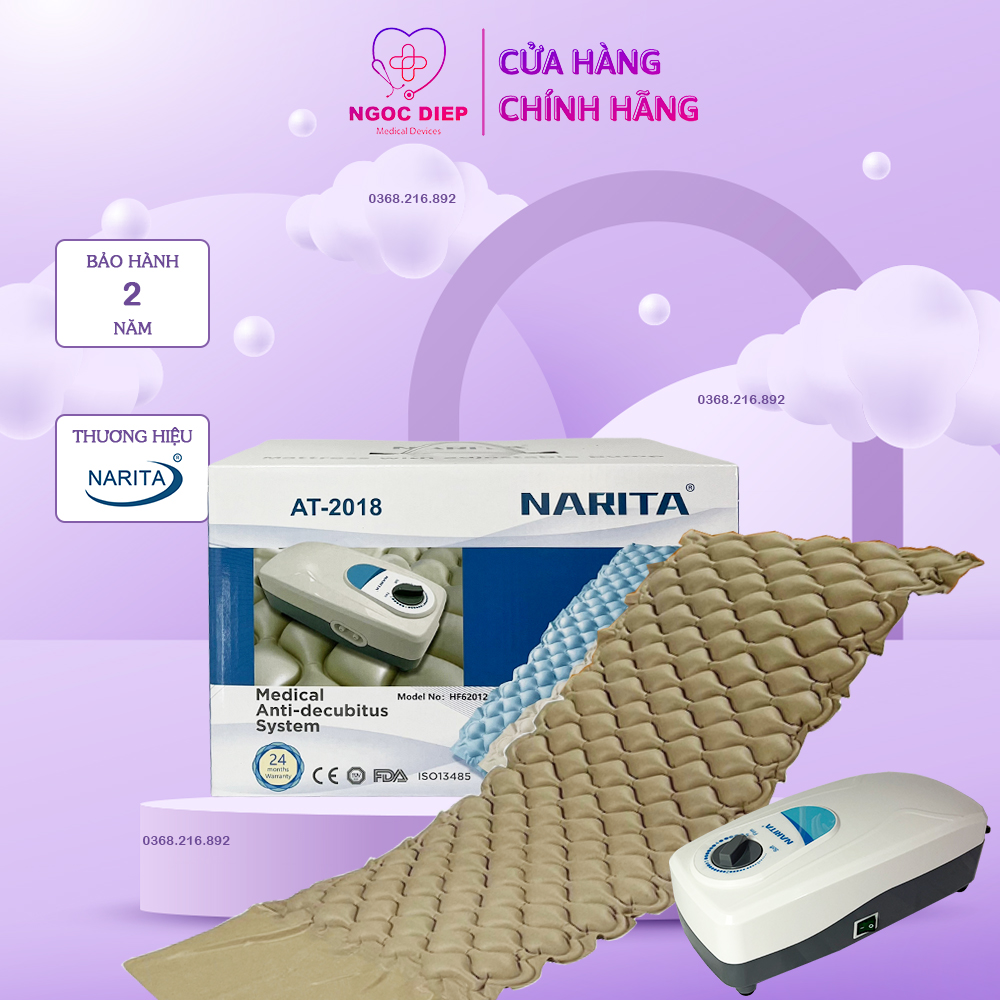 Đệm hơi chống loét narita at2018 mới - nệm cho người già, người ốm - chính hãng