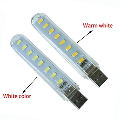 Đèn mini usb 8 led ánh sáng trắng