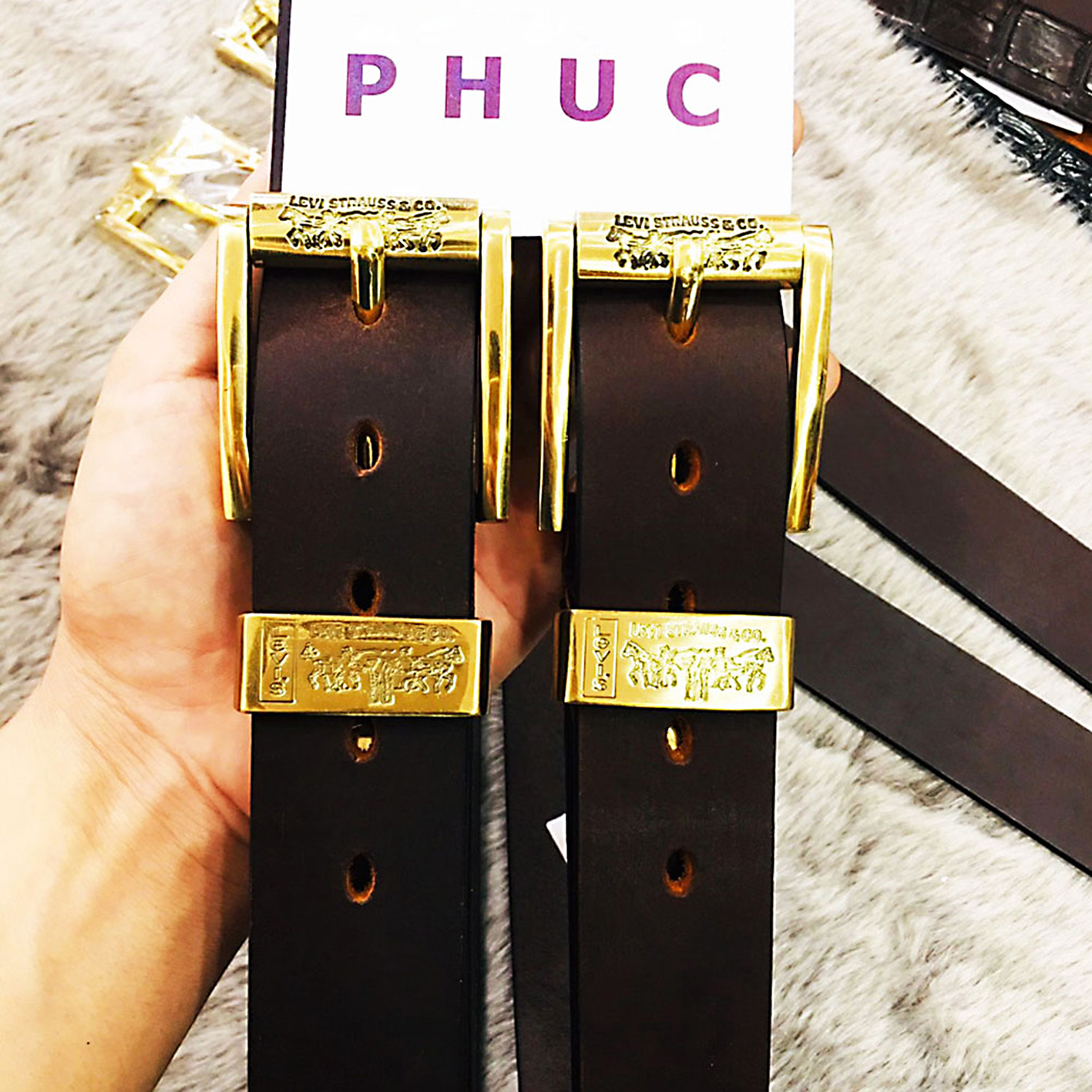 Thắt lưng nam da bò sáp màu nâu khóa đồng đúc thật, bảo hành da ưu đãi 2 năm tặng kèm đinh đục lỗ