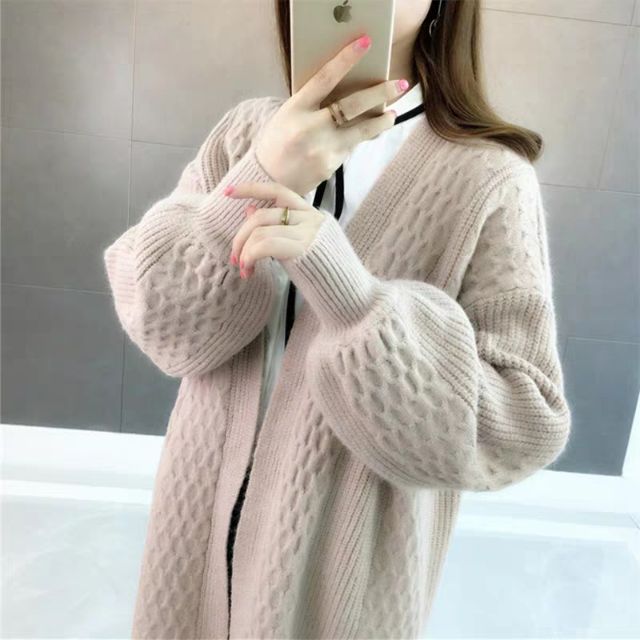 Áo len cardigan mềm mịn dáng dài