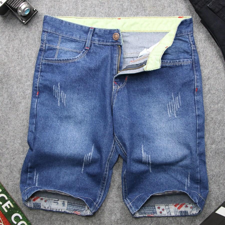 [HCM]quần short jean nam DD32 xanh nhạt vải đẹp shop địch địch