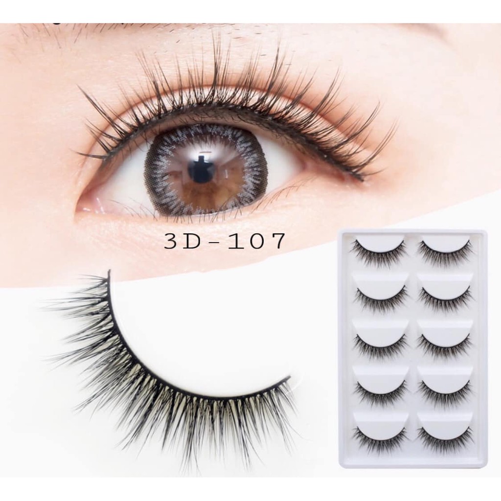 Lông mi 3d/107 - 5 cặp mi