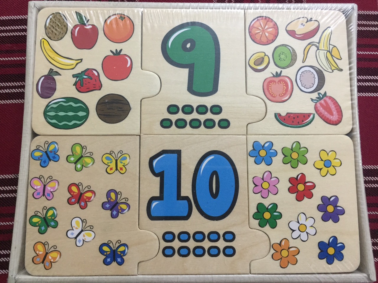 Bộ ghép số giúp bé học số đếm định lượng