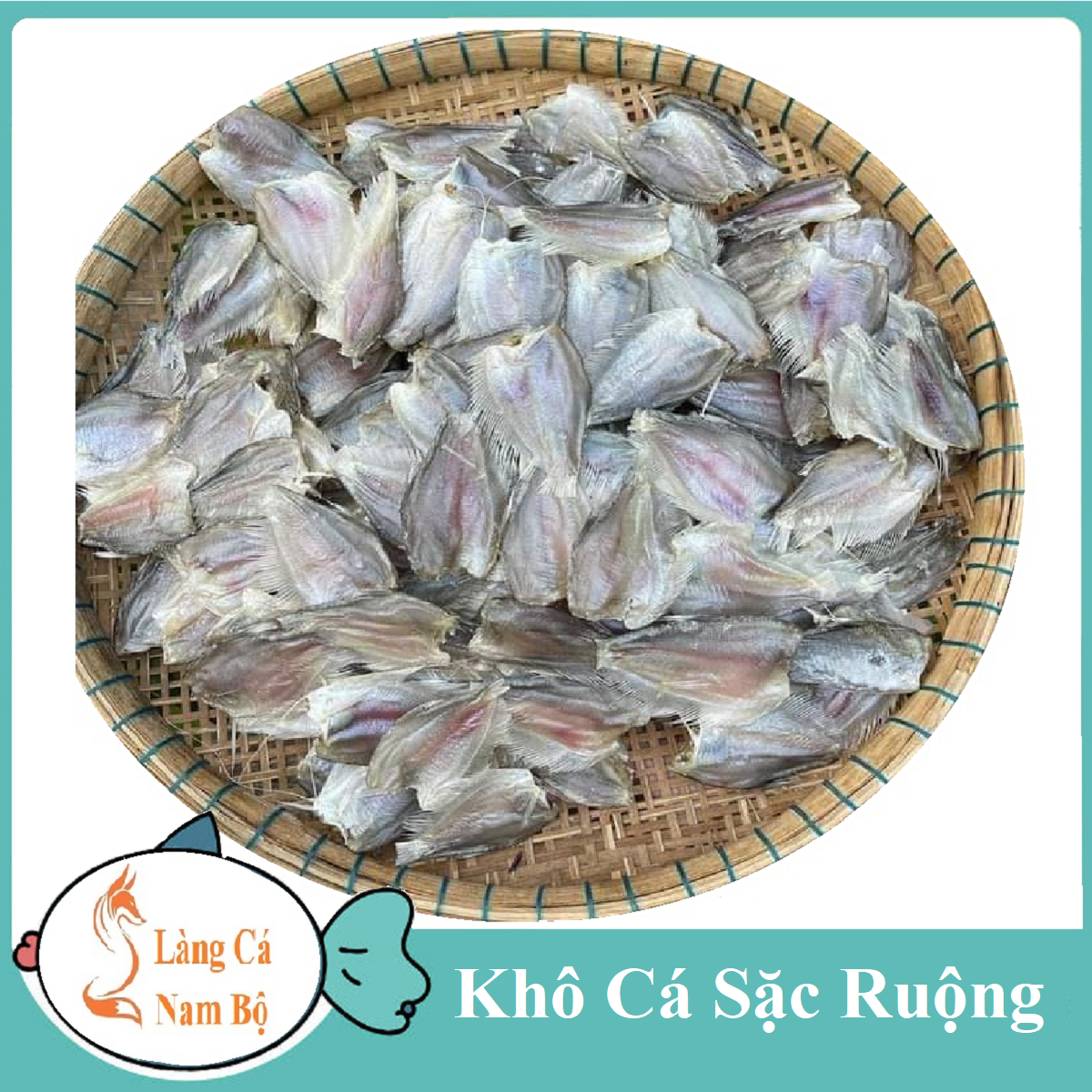 Khô Cá Sặc Bướm Cà Mau - LÀNG CÁ NAM BỘ- Được làm từ cá sặc bướm tươi ngon.