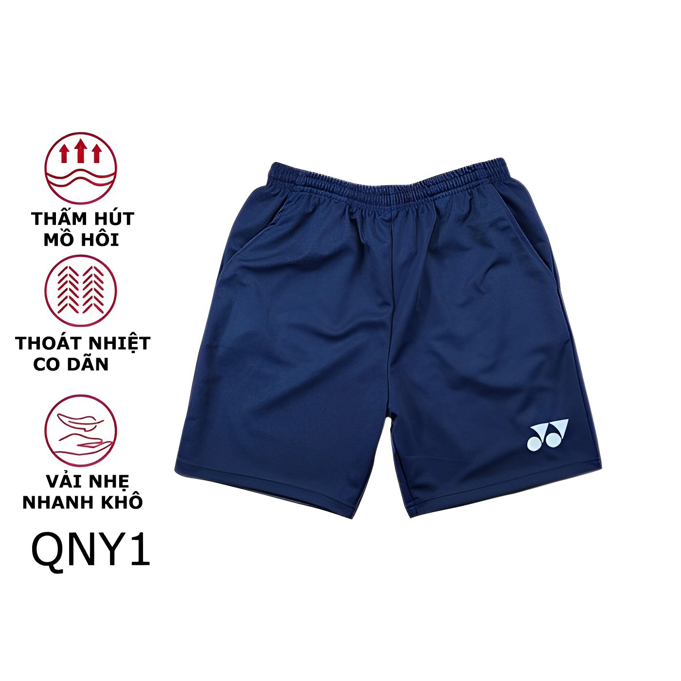 Quần short cầu lông yonex dùng cho luyện tập thi đấu cầu lông qny1
