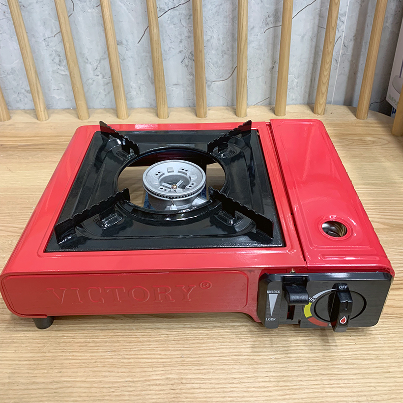 Bếp gas du lịch sơn kushina/ victoria, bếp ga mini dùng bình gas, lon ga mini - - hàng chính hãng