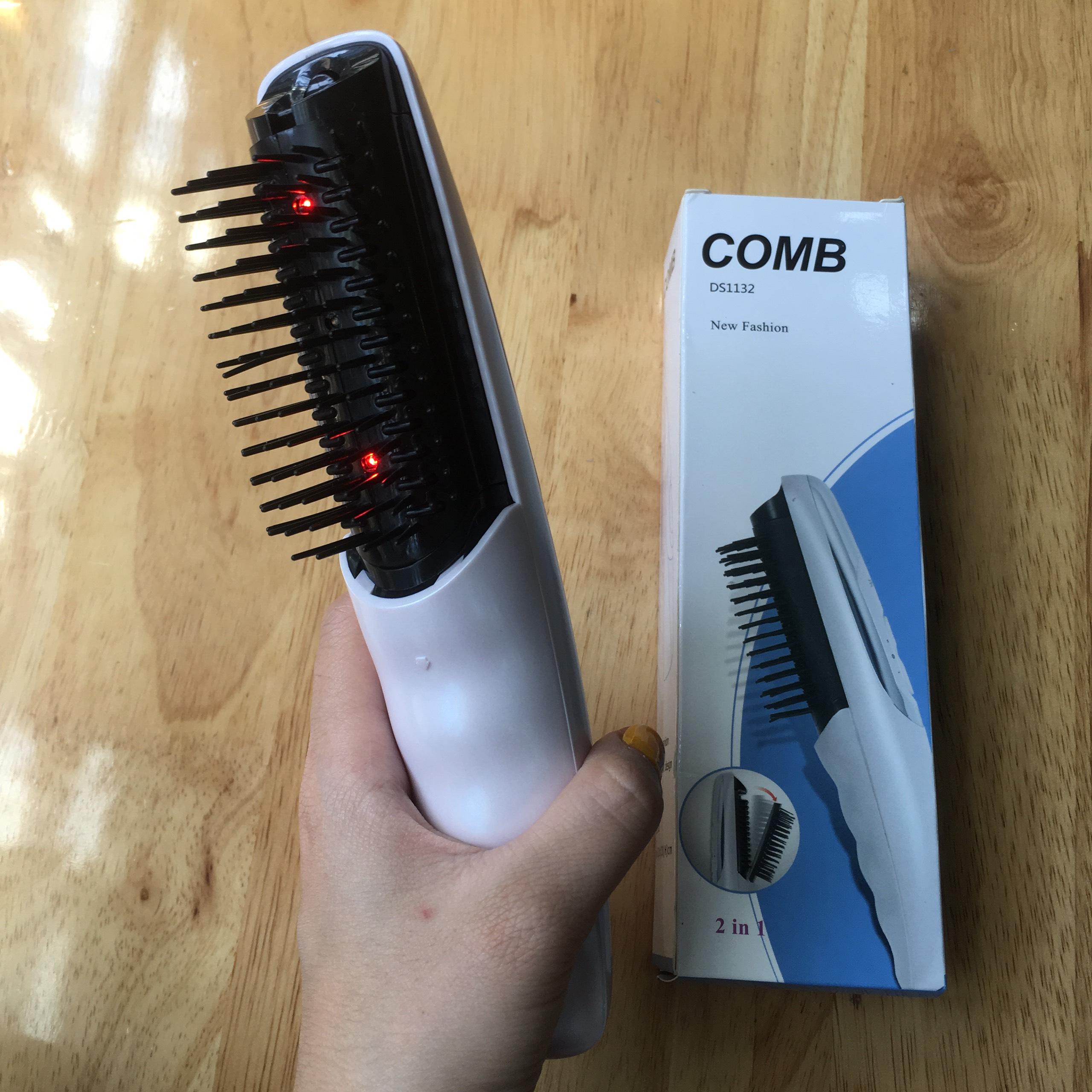 Lược điện chải tóc, Lược massage da đầu, vai gáy bằng ánh sáng hồng ngoại giúp gỡ rối tóc, nở nang tóc, kích thích mọc tóc chống hói đầu, tăng cường lưu thông máu giảm đau đầu, mỏi vai gáy