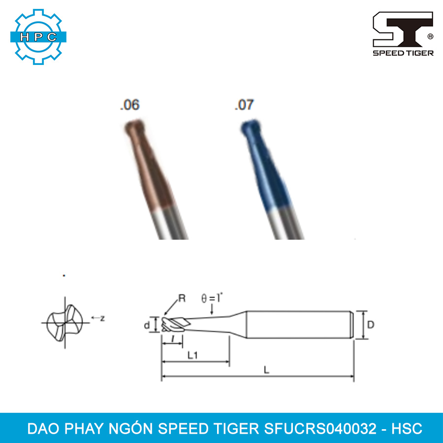 Dao phay Speed Tiger SFUCRS040032 - HSC