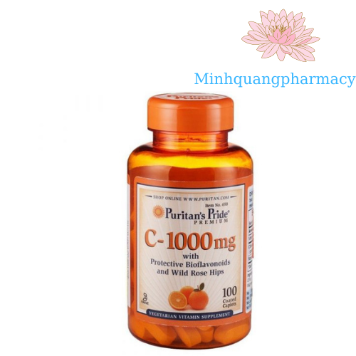 Vitamin c 1000mg puritan's pride hộp 100 viên - vitamin c của mỹ
