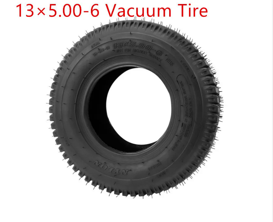 13 × 5.00-6 lốp không săm cho gokarts, xe đạp bãi biển, xe nông nghiệp và máy cày tuyết 13 × 5.00-6 lốp chân không thay thế phụ tùng