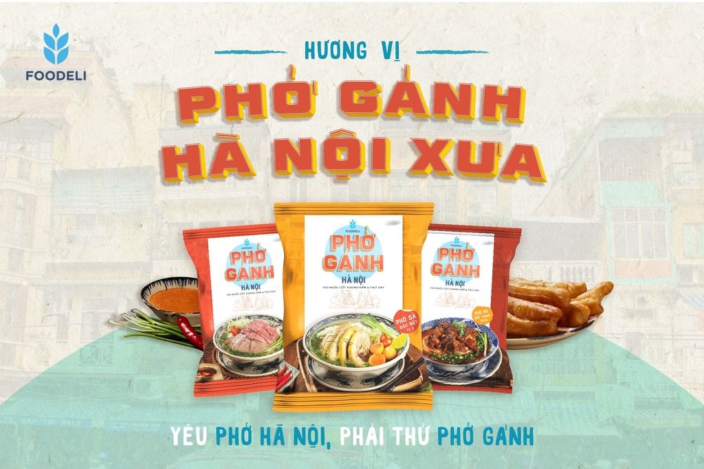 Phở gánh hà nội ăn liền - combo 3 thùng