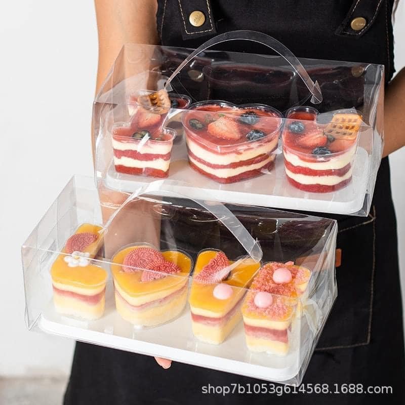 5 Bộ Hộp chữ I LOVE YOU đựng bánh kem , đựng tiramisu , bánh mousse