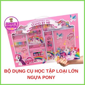Bộ đồ dùng học tập, bộ dụng cụ học tập 09 món kèm hộp quà xinh lung linh với chủ đề hoạt hình ….