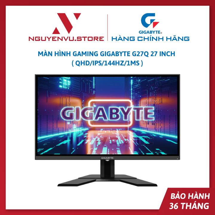 Màn hình gaming gigabyte g27q 27 inch - hàng chính hãng