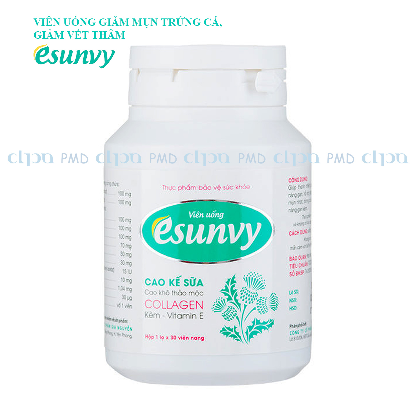 Viên uống esunvy: giảm mụn trứng cá, giảm vết thâm