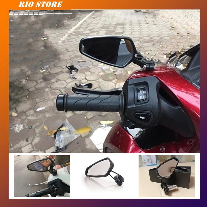 Gương xe máy lắp chân gương-hàng Thái lan cao cấp(1 chiếc)