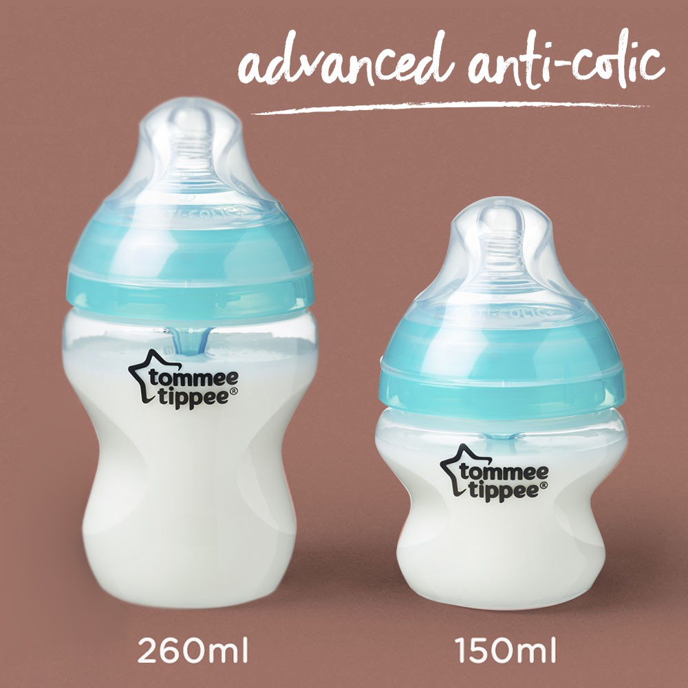 Bình sữa tommee tippee anti-colic 150ml, 260ml