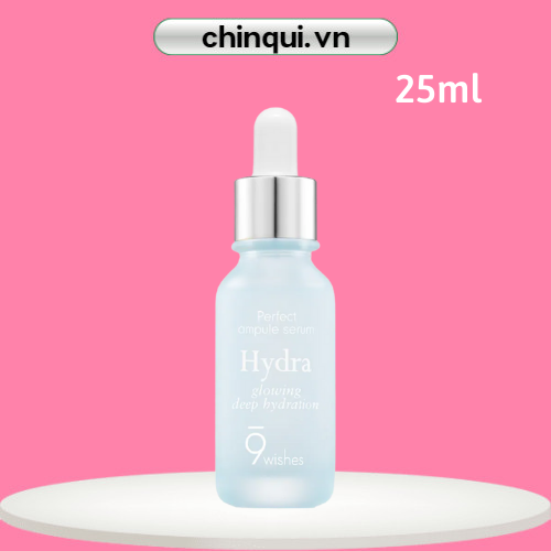 Tinh chất 9wishes dưỡng ẩm & làm căng bóng da hydra skin ampule serum 25ml