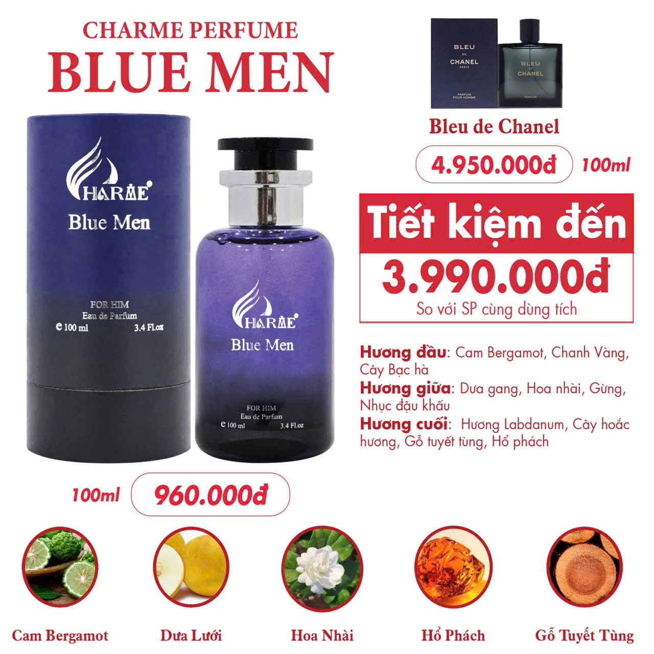 Nước hoa Blue Men 100ml - AVEN.TUS ( có chiết 2 mẫu )