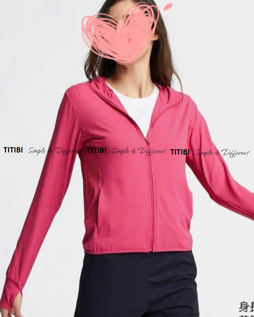 Áo khoác thun lạnh chống nắng Arism Uniqlo nữ túi dây kéo