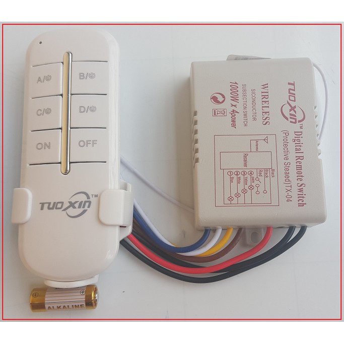 Bộ điều khiển 4 kênh 220v
