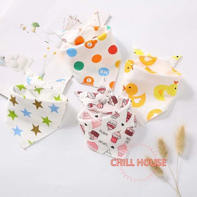 1 Yếm Quàng Cổ Cài Nút Cho Bé - Chillhouse