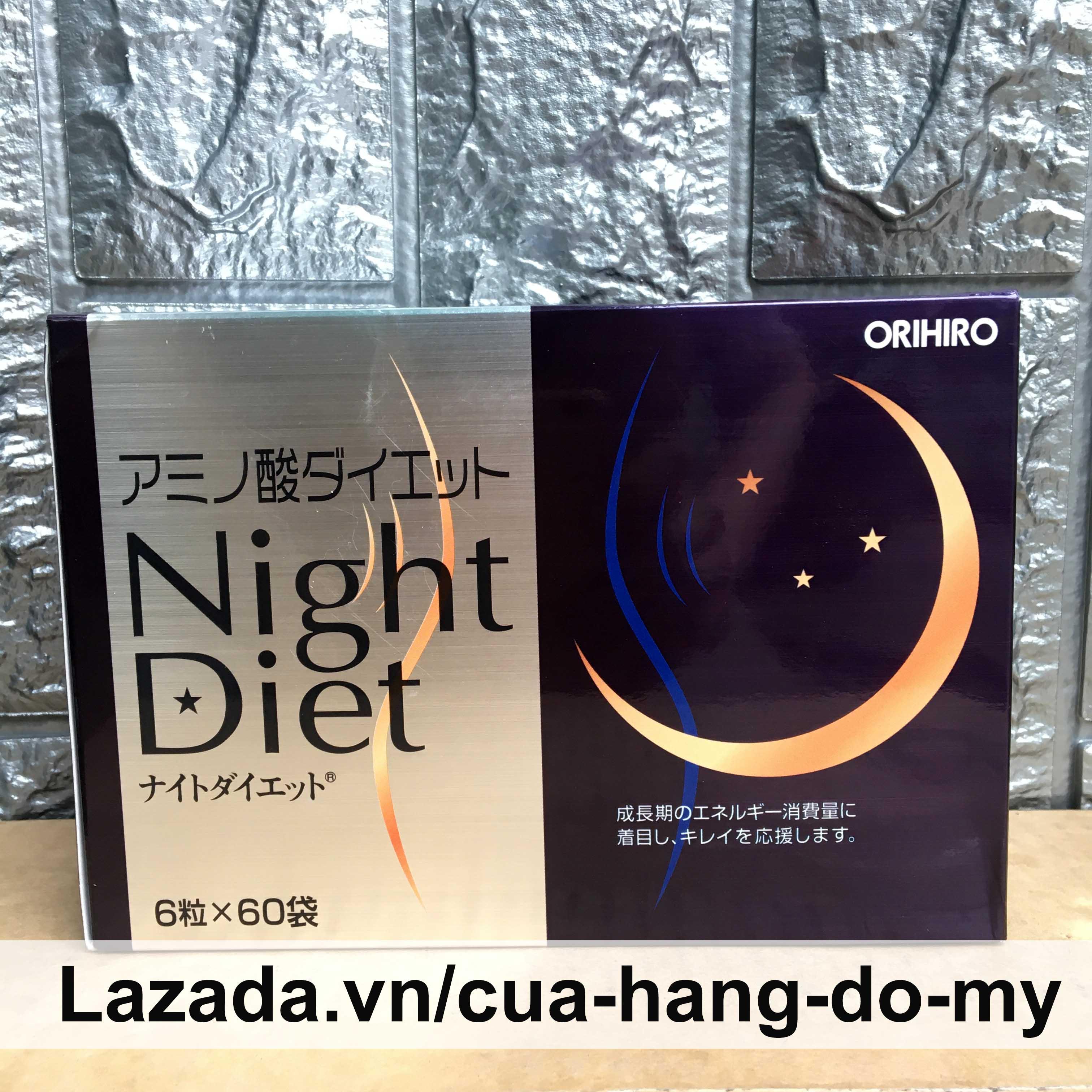 Viên uống ban đêm night diet orihiro hỗ trợ cải thiện cân nặng 60 gói - shop hong1008