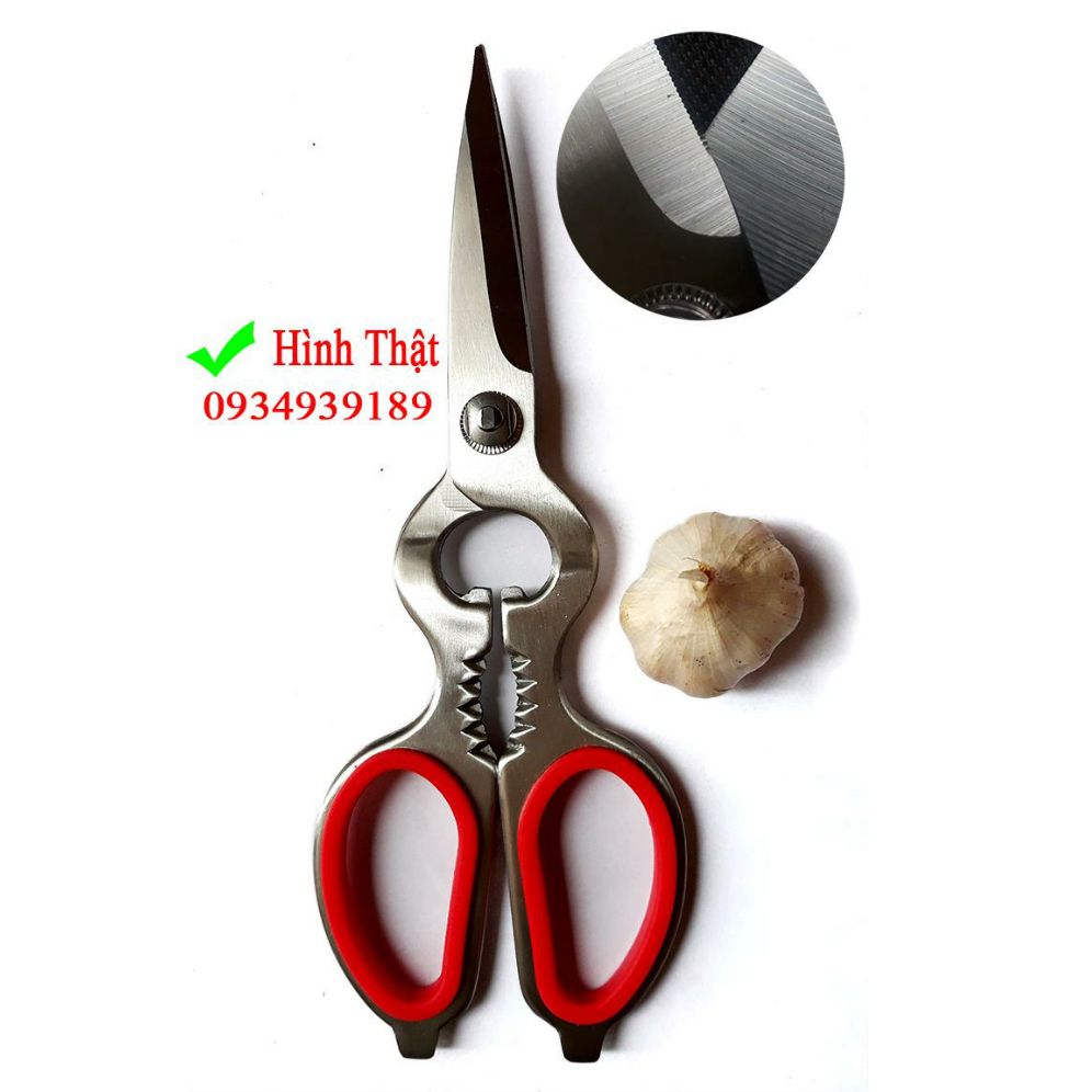 Kéo inox nguyên khối cắt xương kẹp cua k021