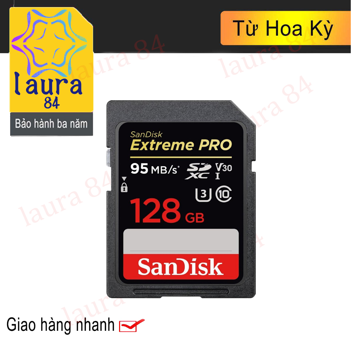 Thẻ SD SanDisk Extreme Pro Tốc Độ Cao 128GB SDHC Max 95 MB/giây U3 V30 C10 64GB 128GB Thẻ Nhớ Flash SDXC Tối Đa 90 MB/giây Cho Máy Ảnh DSLR 4K