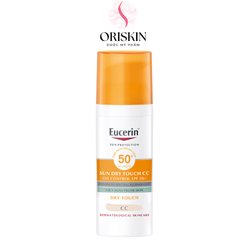 Eucerin - Kem Chống Nắng Kiểm Soát Dầu Có Màu SPF 50+ 50ml Sun Dry Touch CC Oil Control