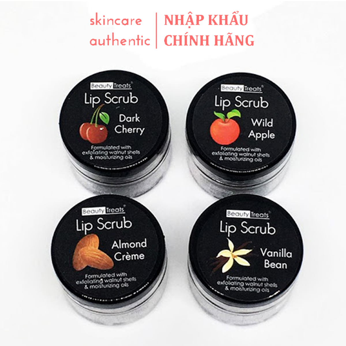 Son Tẩy Tế Bào Chết Môi Beauty Treats Lip Scrub 105g  | Vanilla Bean - Vani