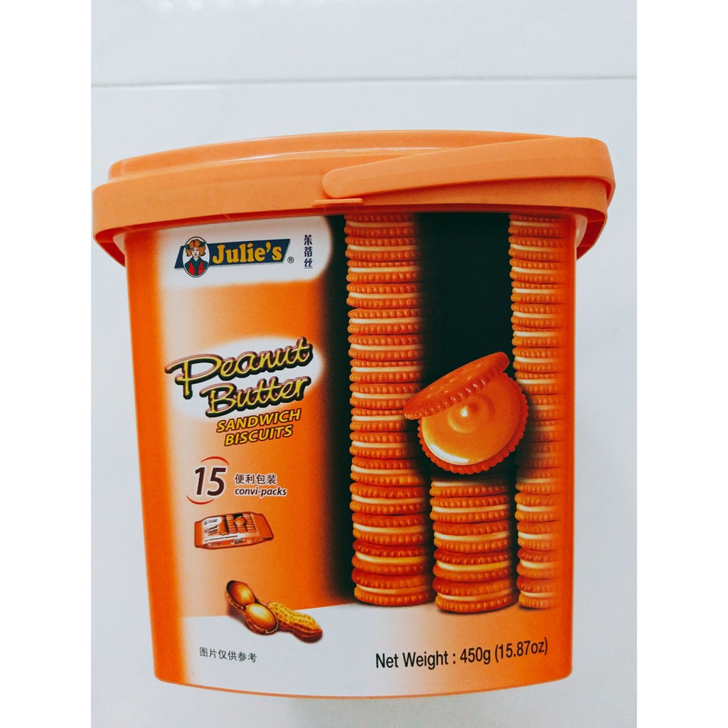 Bánh Quy Julie's Nhân Bơ Đậu Phộng - hộp 450g