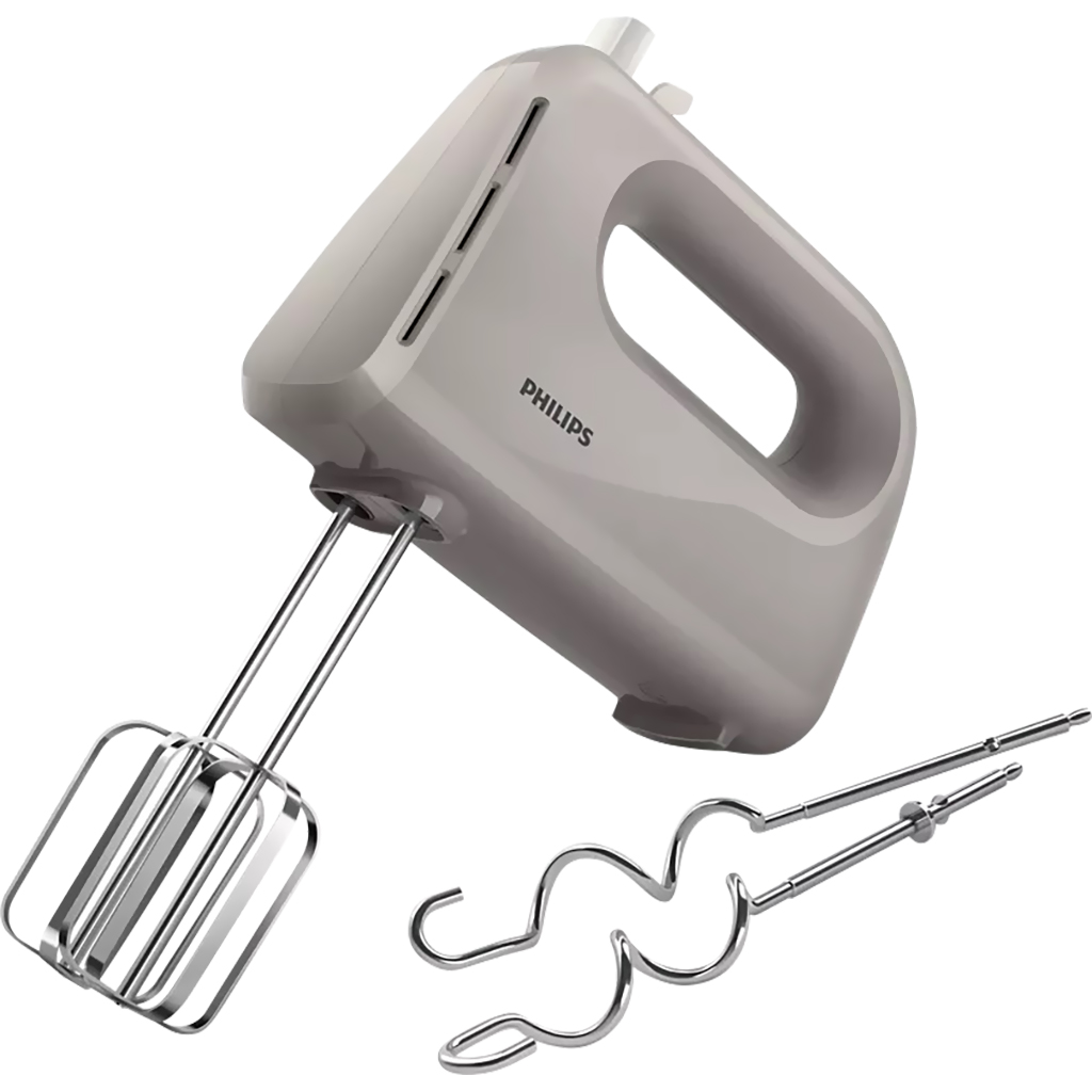 Máy Đánh Trứng Philips HR3705 (300W) - Hàng Phân Phối Chính Hãng - Bảo Hành 24 Tháng Toàn Quốc - 5 Tốc Độc + Quay Tăng Cường - Chức Năng: Đánh bột Đánh trứng Đánh kem