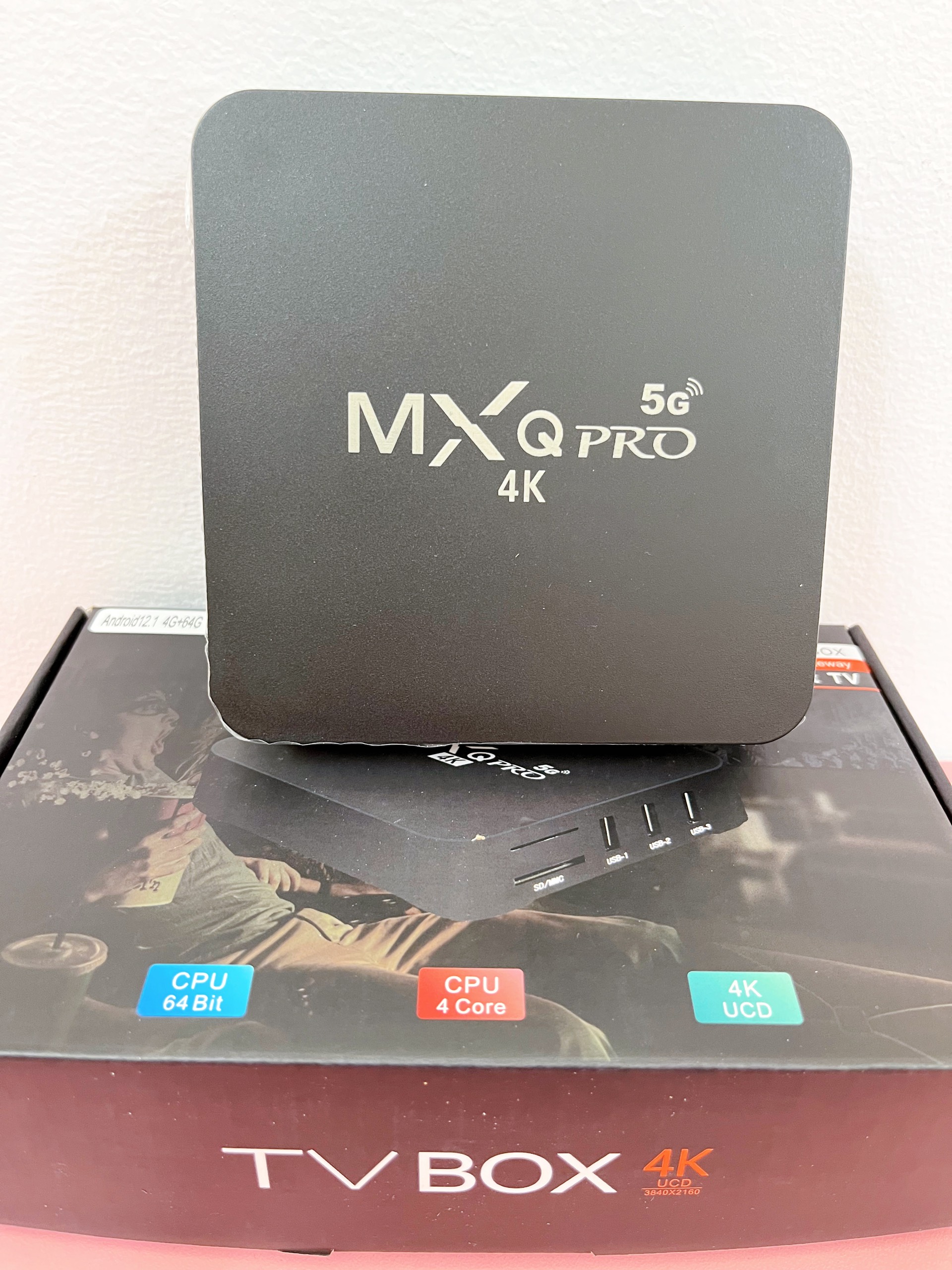 Hộp TV thông minh MXQ Pro 4k 5G WIFI Android 12.1 4G+64G WIFI 2.4G 5G Bảo