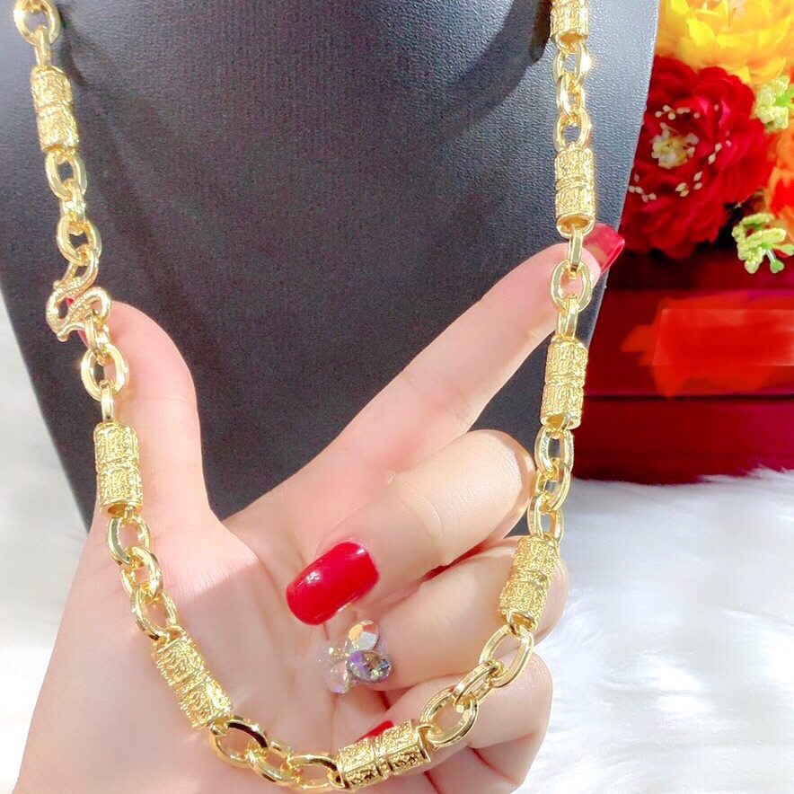 Dây chuyền nam mạ vàng 18k mẫu mới cực đẹp cực sang