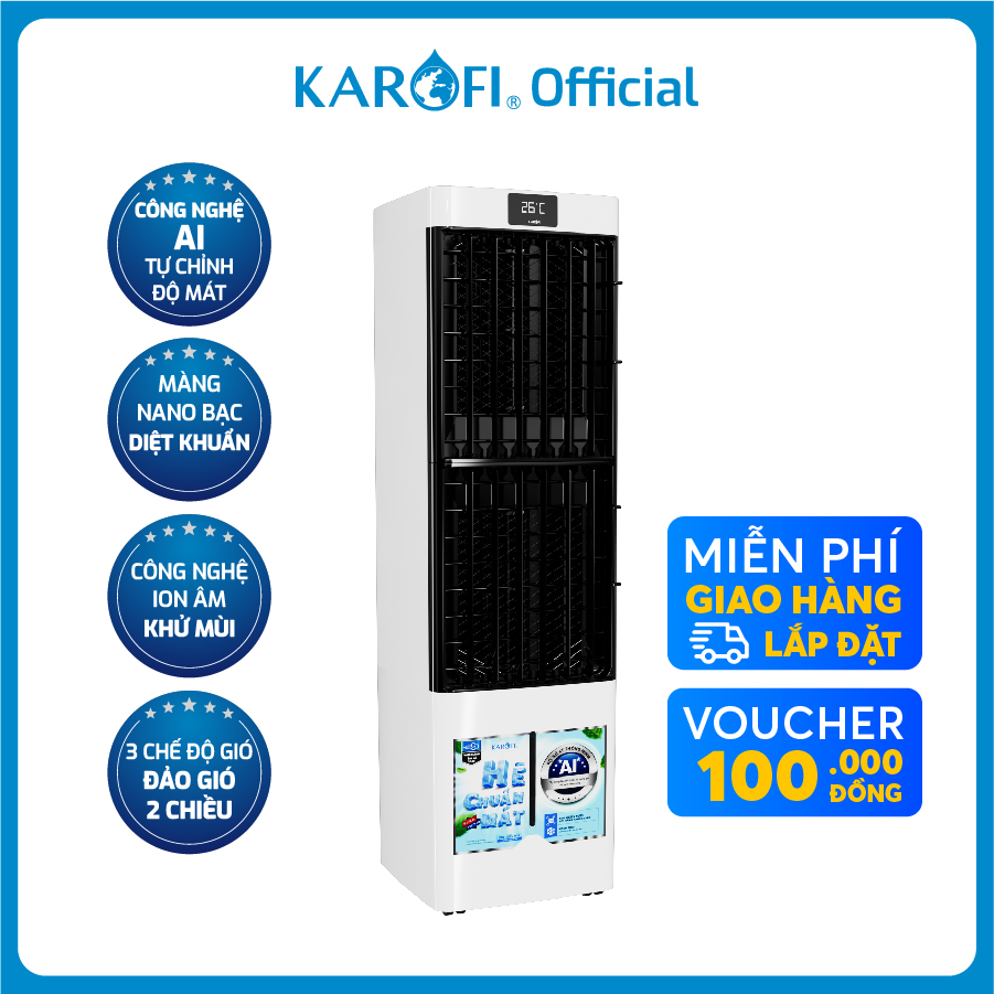 Quạt điều hòa Karofi KAC-H132R công nghệ thông minh tự điều chỉnh tốc độ gió