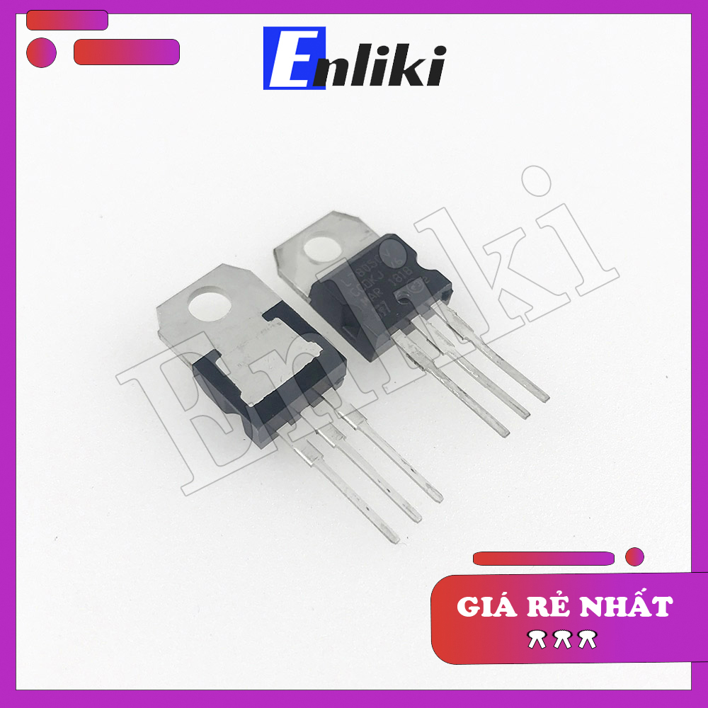 7805 IC nguồn L7805CV 1.5a 5v kiểu chân TO220