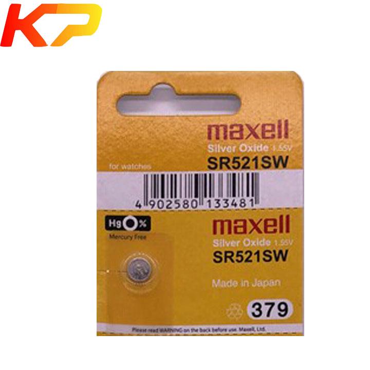 Pin đồng hồ sr521sw sr521 379 maxell vỉ 1 viên made in japan
