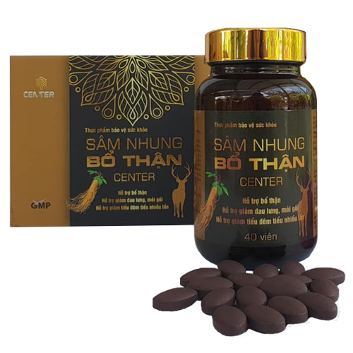 Sâm Nhung Bổ Thận Center | Hỗ trợ bổ thận tráng dương, giảm đau lưng, mỏi gối, tiểu đêm, khỏe thận