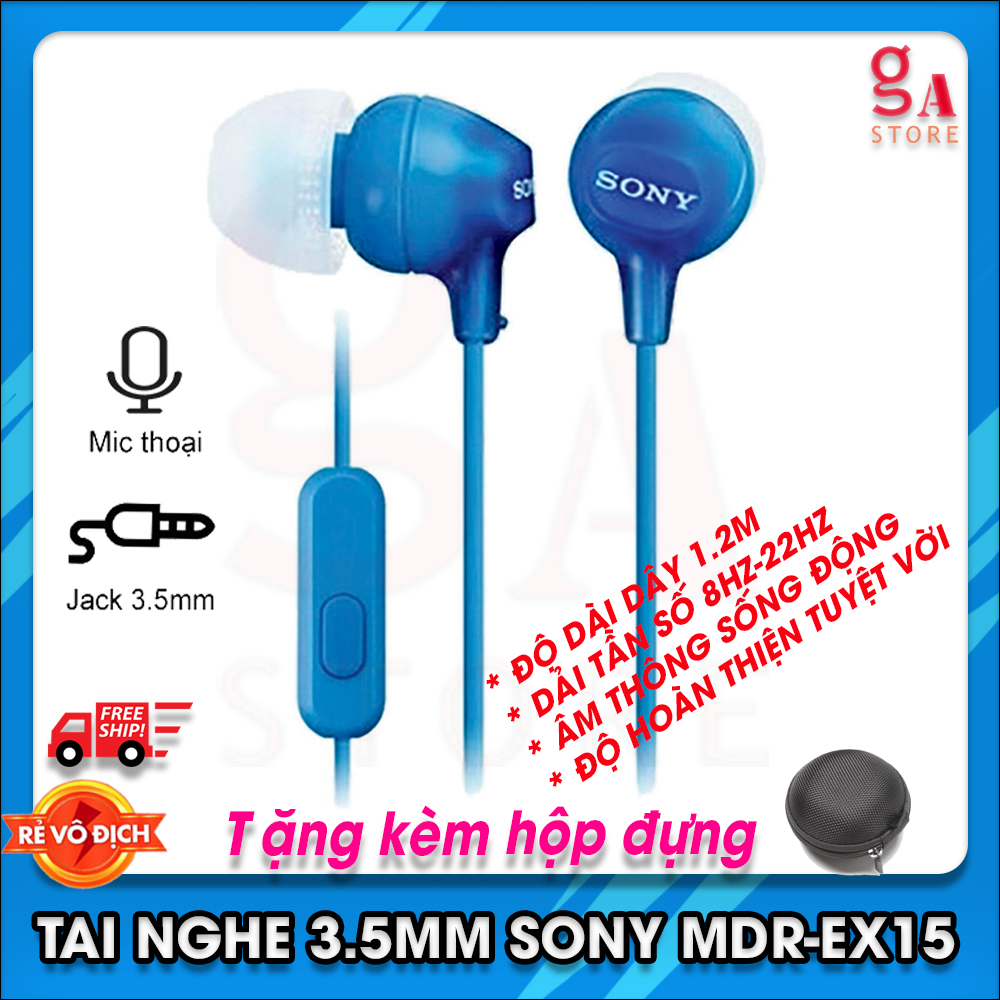 Tai nghe sony mdr-ex15 có mic
