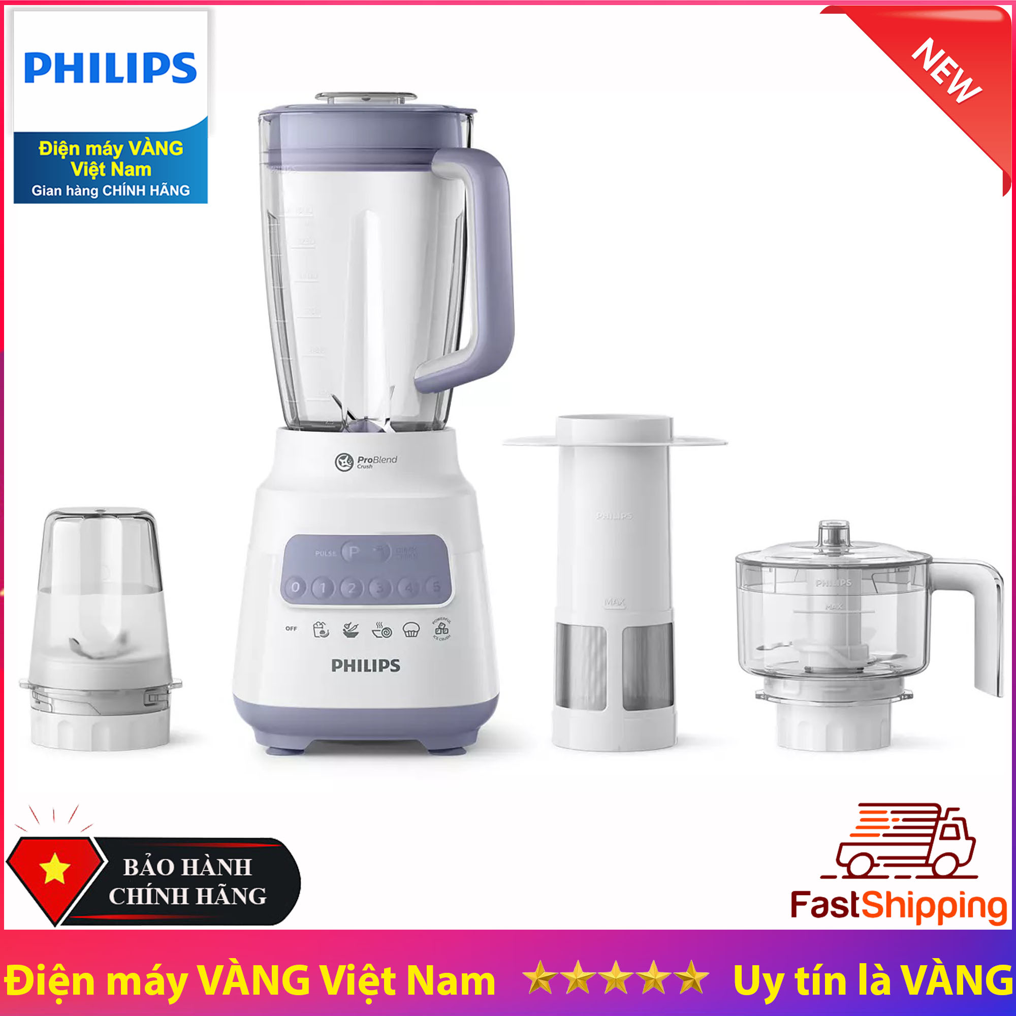 Máy xay sinh tố thế hệ mới philips hr2223 thay thế cho model hr2118