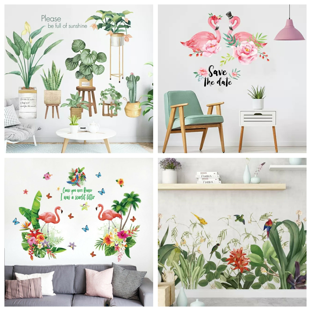 Decal dán tường trang trí nhà đẹp - Decal siêu rẻ - có sẵn keo dán