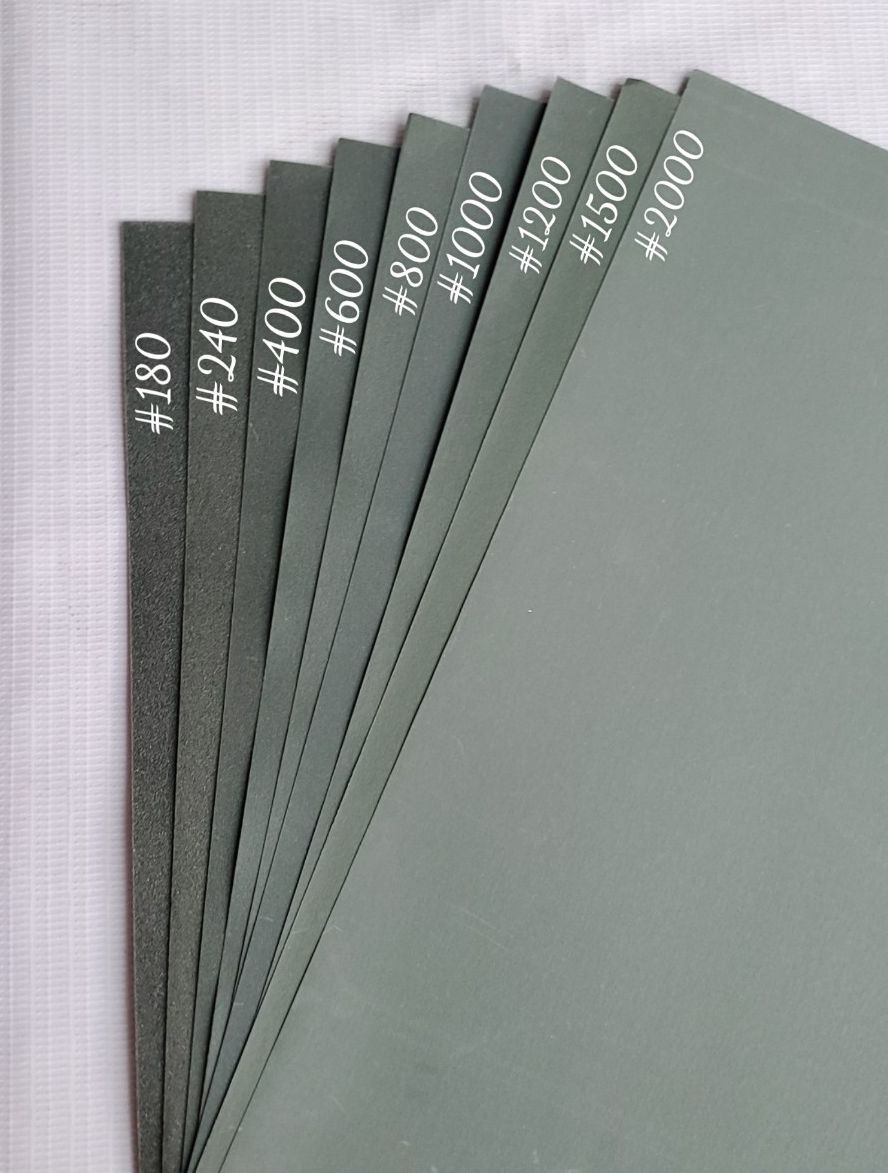 Giấy nhám kovax nhật/nhám nước đen nhật 23x28cm p180, p240, p400, p600, p800, p1000, p1200, p1500, p2000 5 tờ 10 tờ