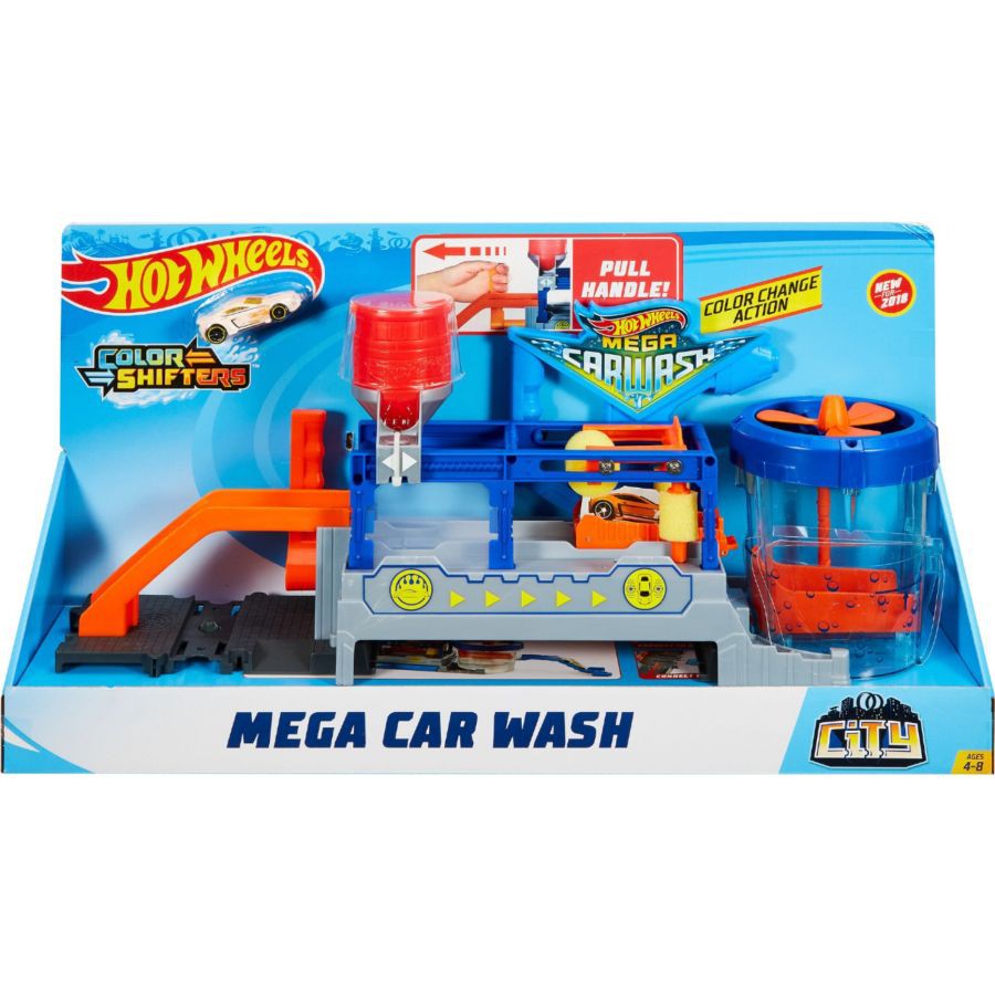 Xe ô tô  - xe đua - Mô hình trạm rửa xe thông minh tuyệt đỉnh Hot Wheels SKU FTB66