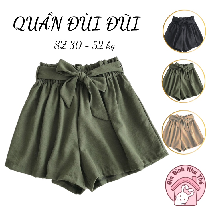 30-52kg Quần đùi đũi cho nữ, bé gái size đại