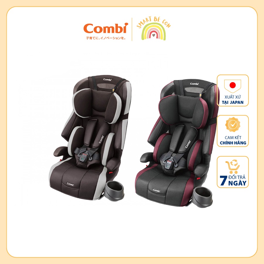 Ghế ngồi ô tô Combi Joytrip Plus màu black/ ghi nâu - ghế ngôi ô tô dành cho bé trên 1 tuổi