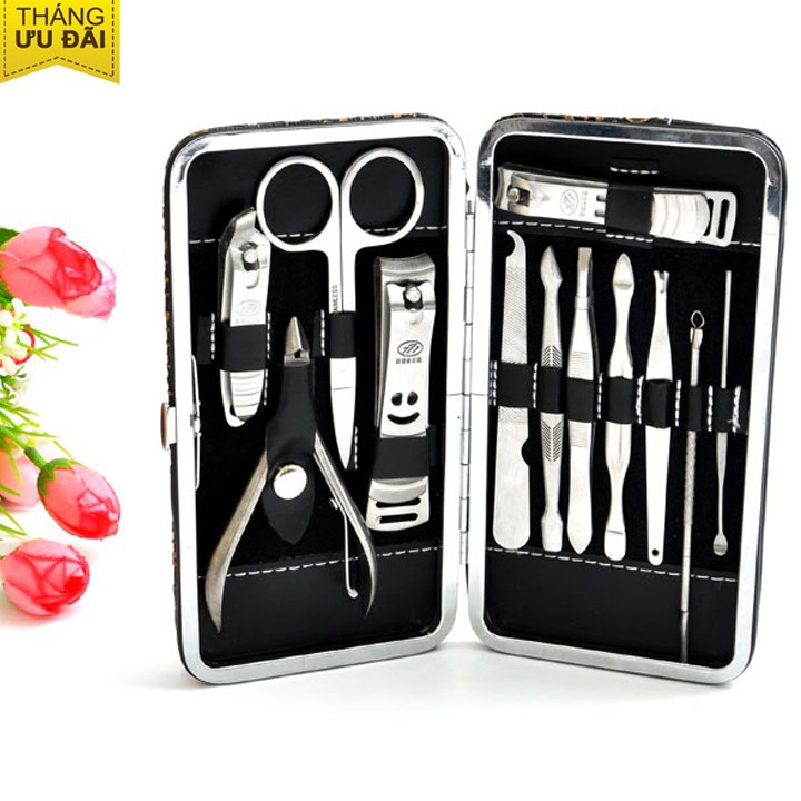 [HCM]Bộ Kềm Cắt Móng Tay Chân Tiện Dụng 12 Món Cao Cấp