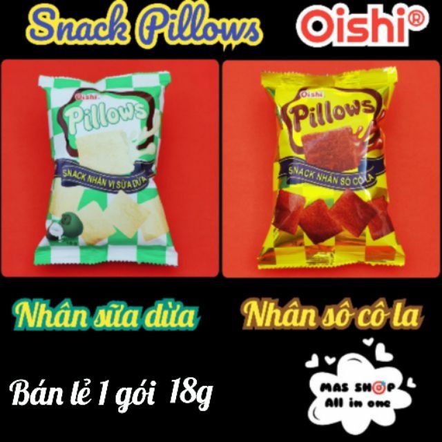 Bịch 10 gói snack pillows Oishi gói 18g