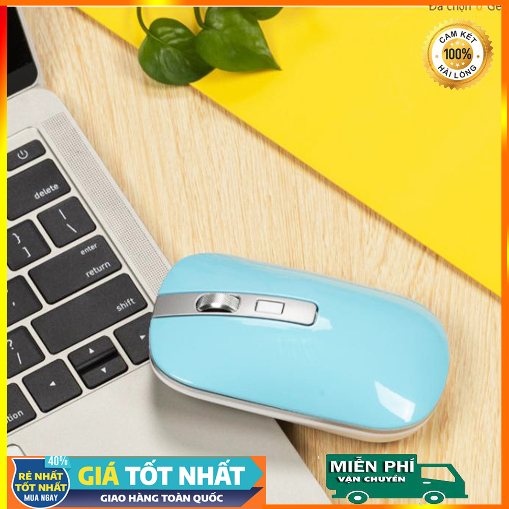 Chuột không dây, chuột máy tính không dây - màu sắc đa dạng, thiết kế thông minh tiện dụng